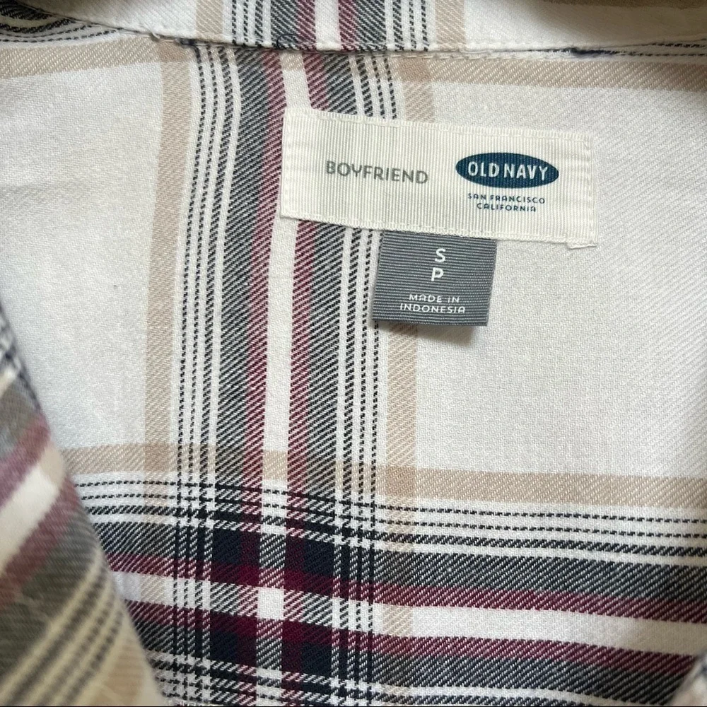 OLD NAVY‎ BOYFRIEND BUTTON DOWN LONG SLEEVE TUNIC WOMEN’S SHIRT SIZE S - Picture 11 of 15